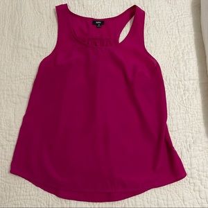 Mossimo Racerback Fuscia Sleeveless Tunic Tank Top